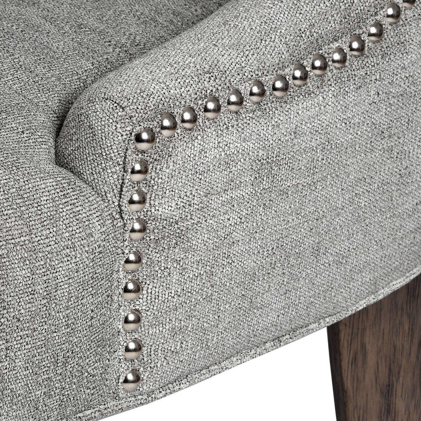 Silver High Wing Ring Backed Dining Chair - Eudemonia Home Goods