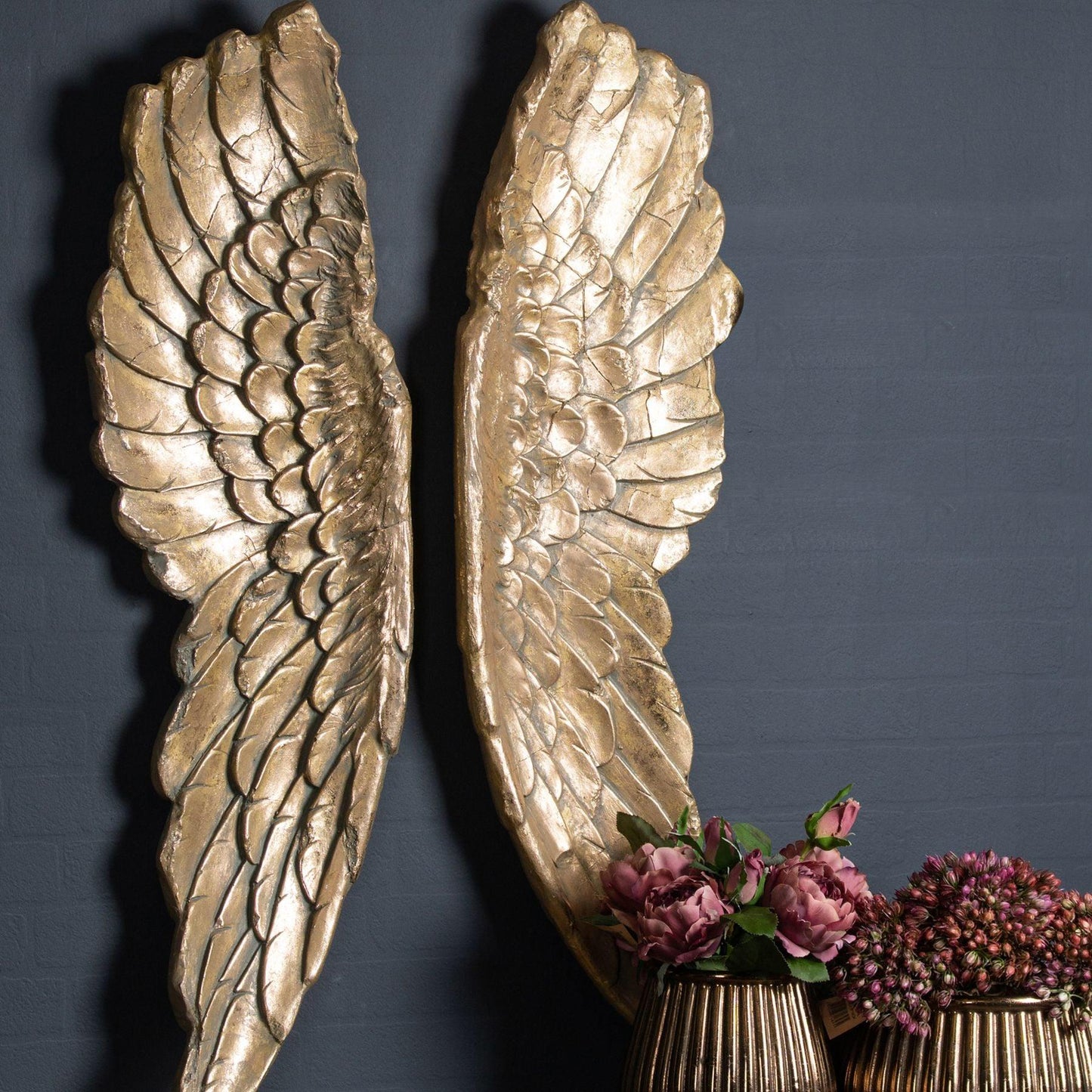 Gold Large Angel Wings - Eudemonia Home Goods