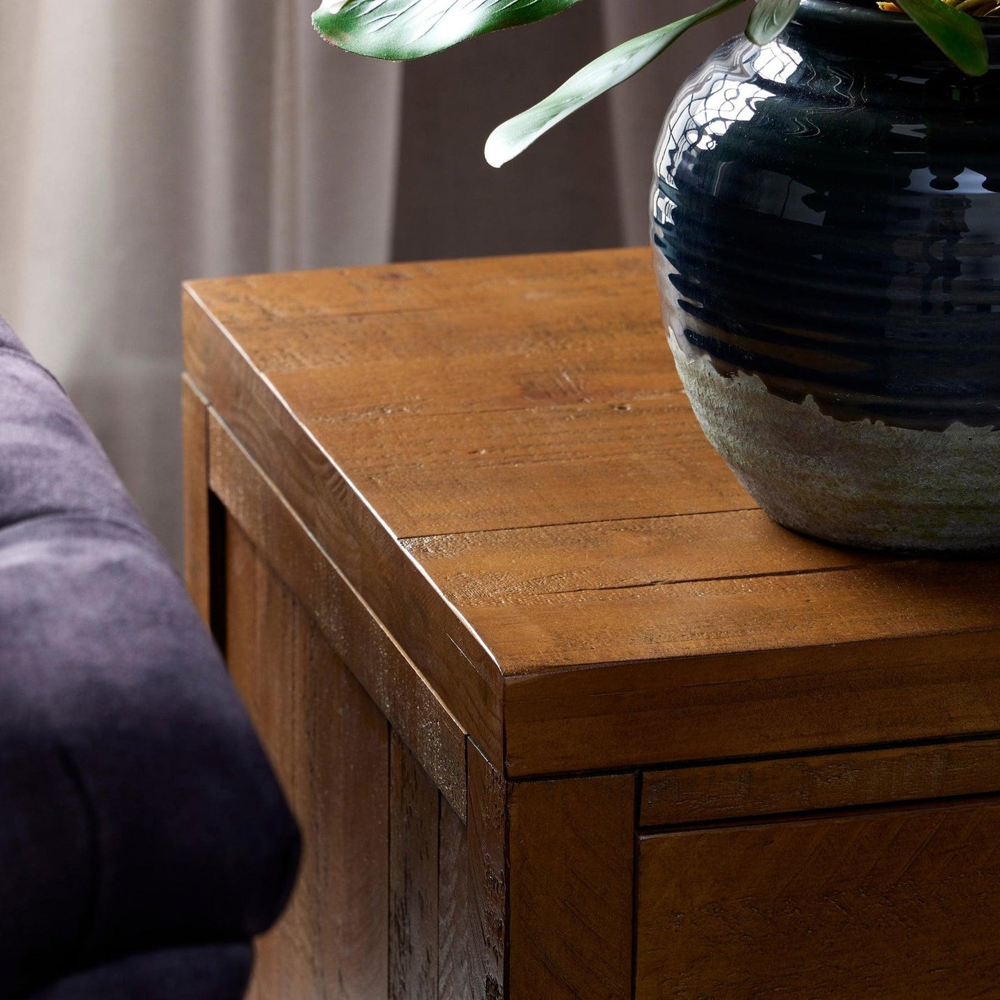 The Draftsman Collection Two Drawer Bedside Table - Eudemonia Home Goods