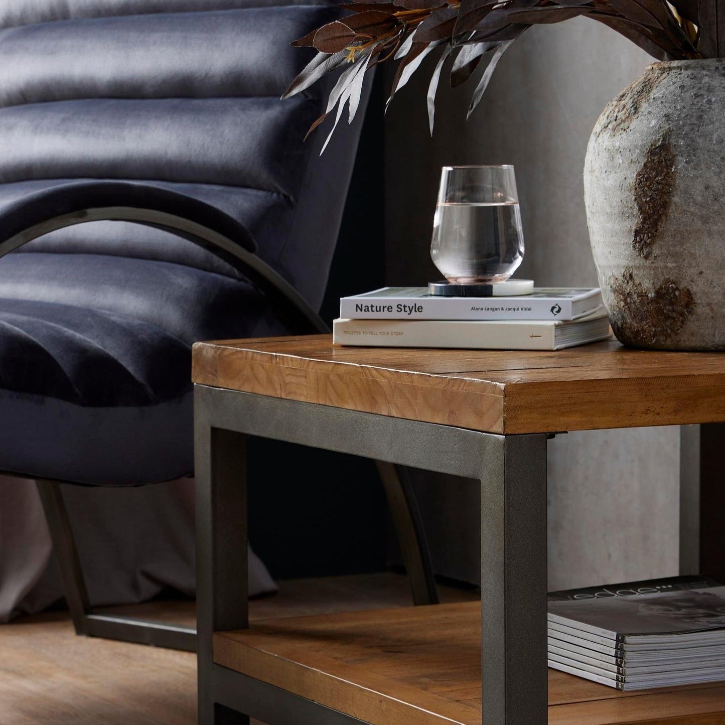 The Draftsman Collection Lamp Table - Eudemonia Home Goods