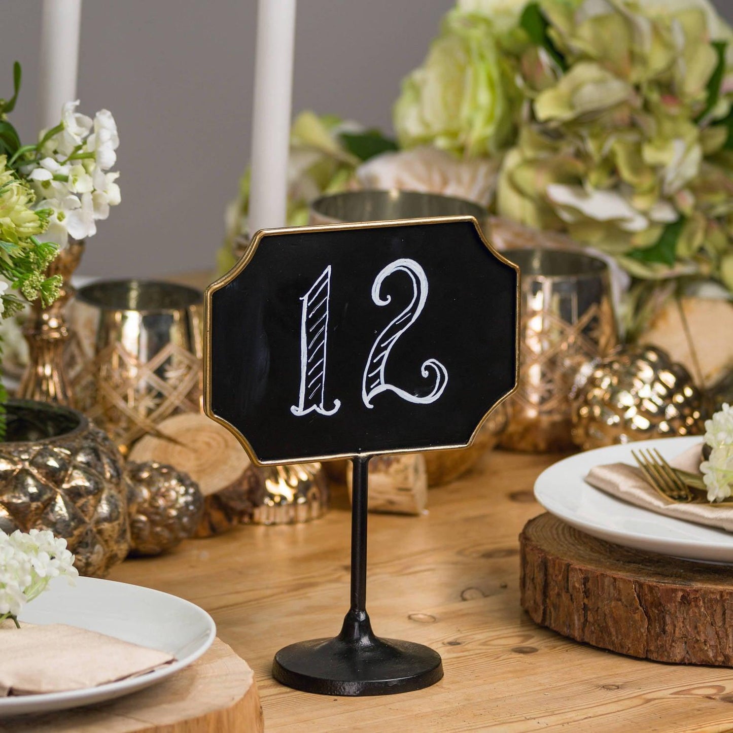 Antique Bronze Square Vintage Chalkboard - Eudemonia Home Goods