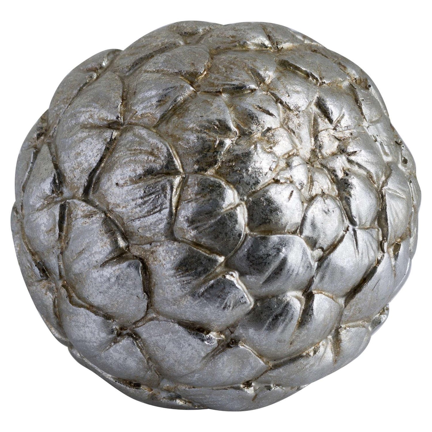 Large Silver Artichoke Decoration - Eudemonia Home Goods