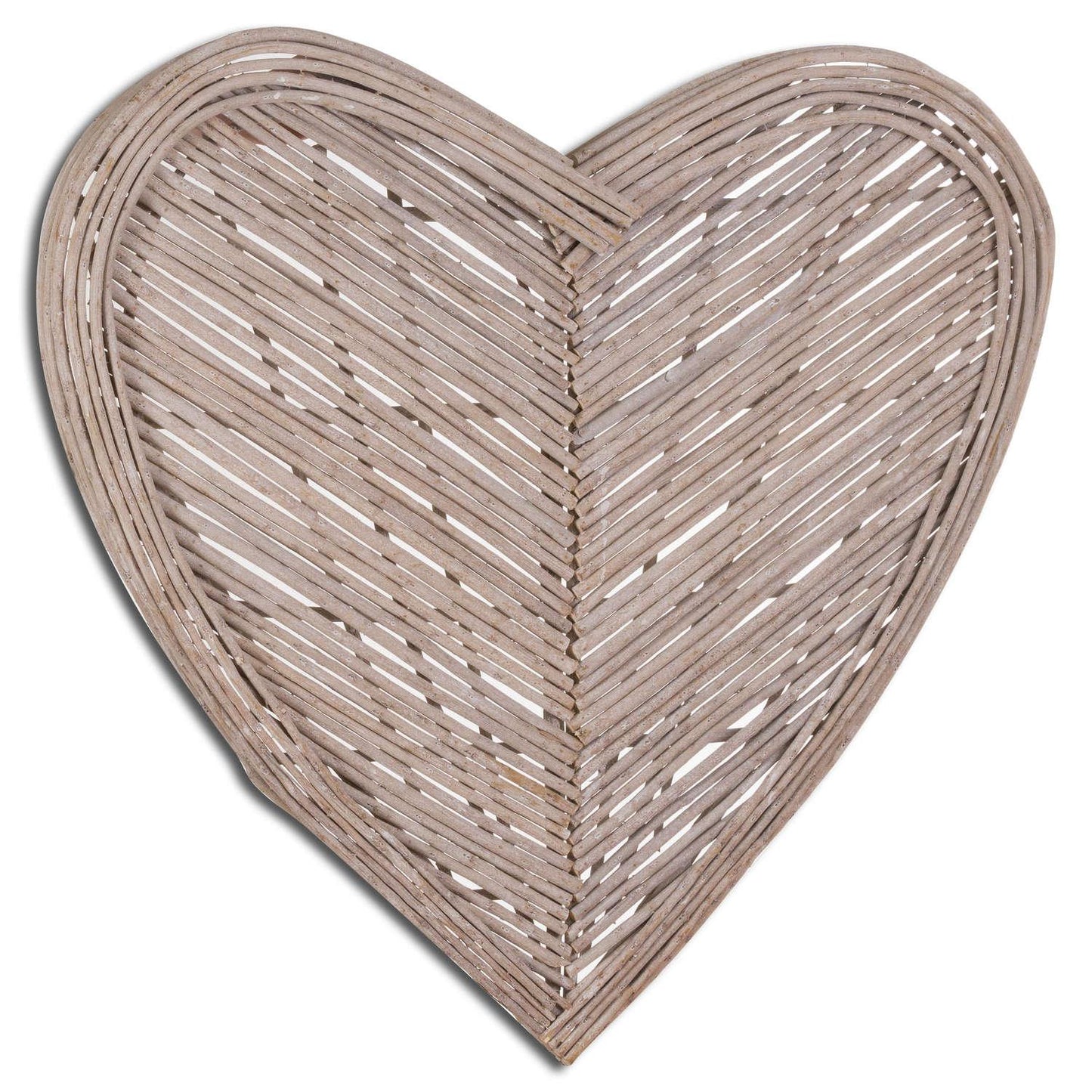 Large Heart Wicker Wall Art - Eudemonia Home Goods