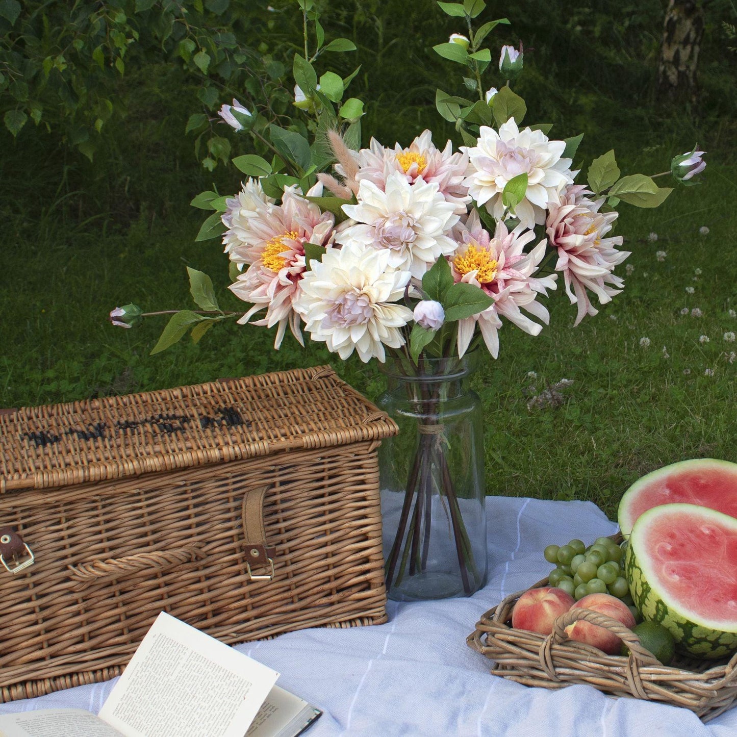 Lush Pink Dahlia - Eudemonia Home Goods