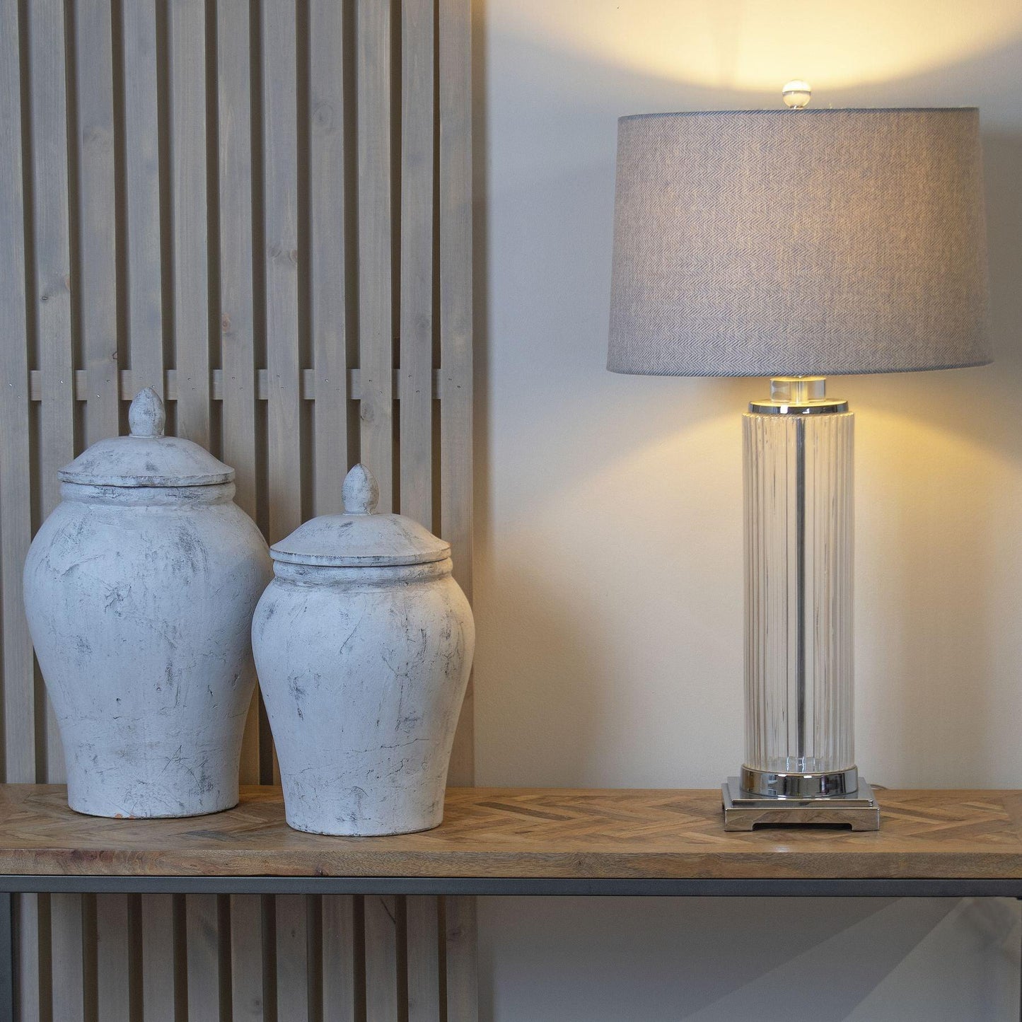 Bloomville Stone Ginger Jar - Eudemonia Home Goods