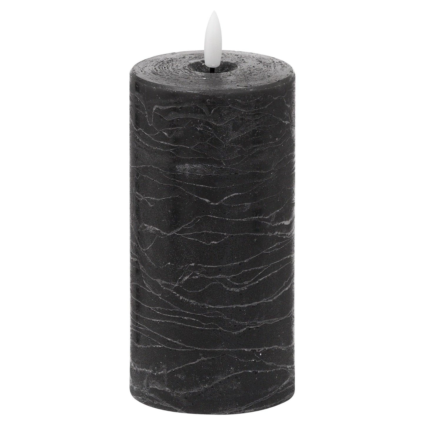 Luxe Collection Natural Glow 3x6 Black LED Candle - Eudemonia Home Goods