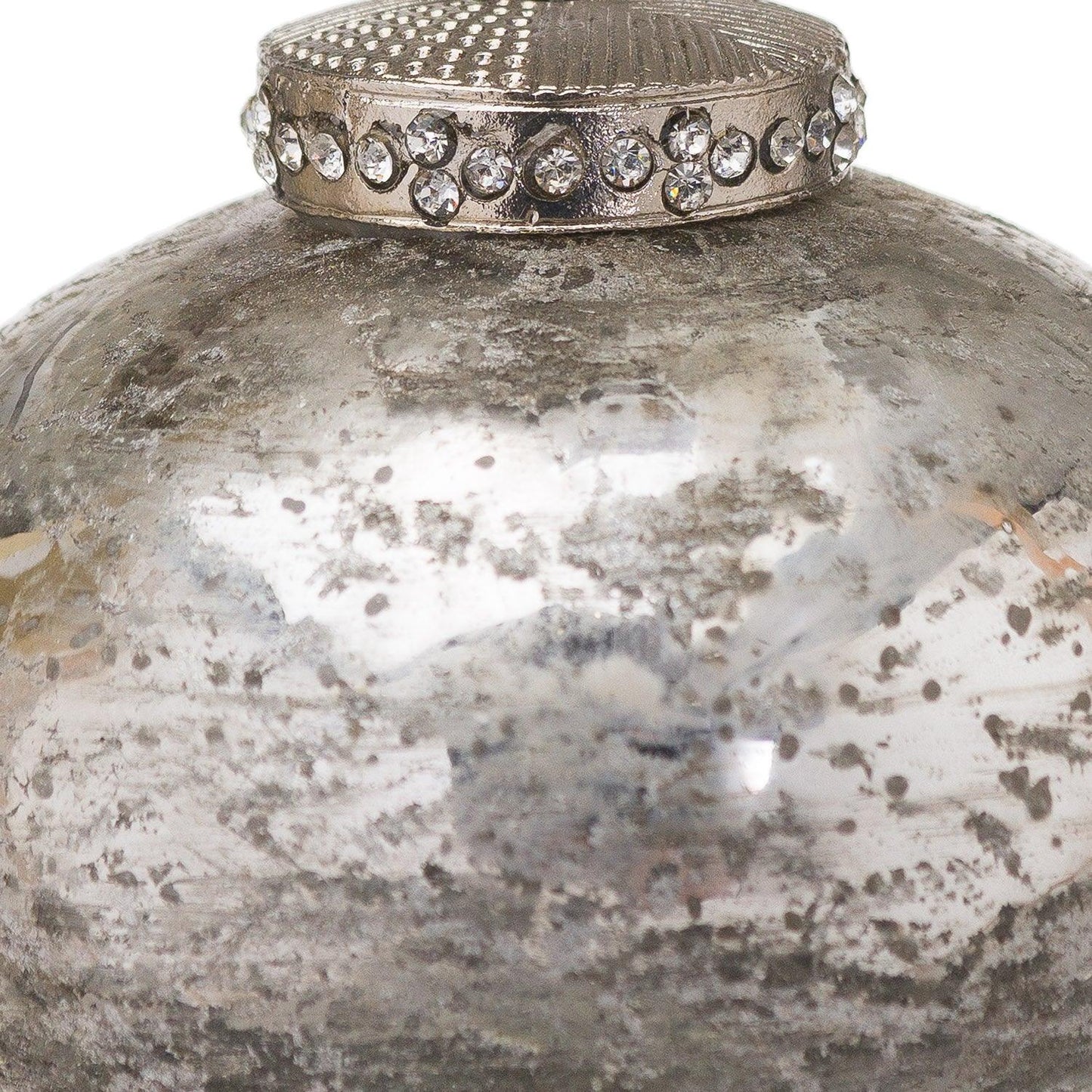 The Noel Collection Silver Christmas Teardrop Bauble - Eudemonia Home Goods