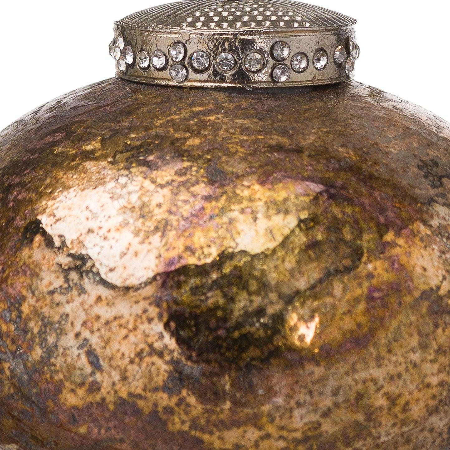 The Noel Collection Burnished Bulbous Christmas Bauble - Eudemonia Home Goods