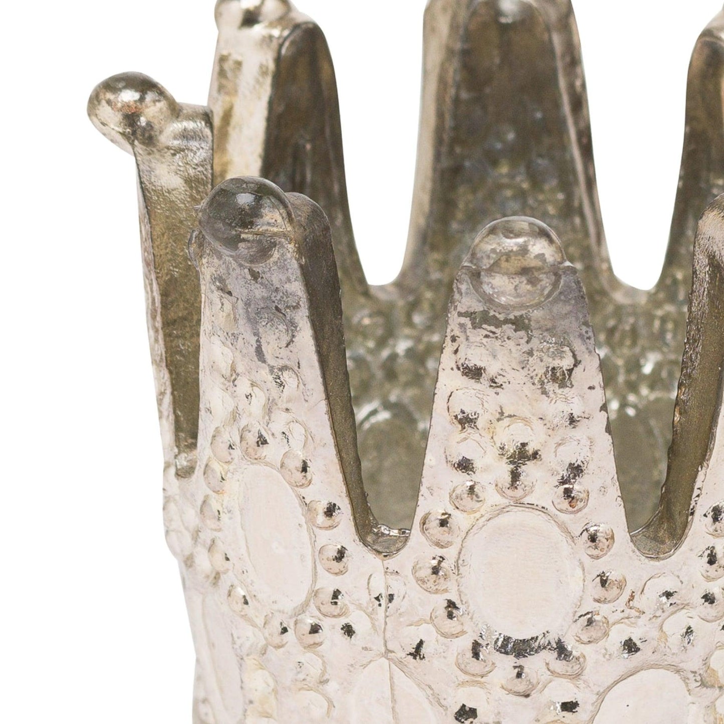 Silver Crown Tealight Holder - Eudemonia Home Goods