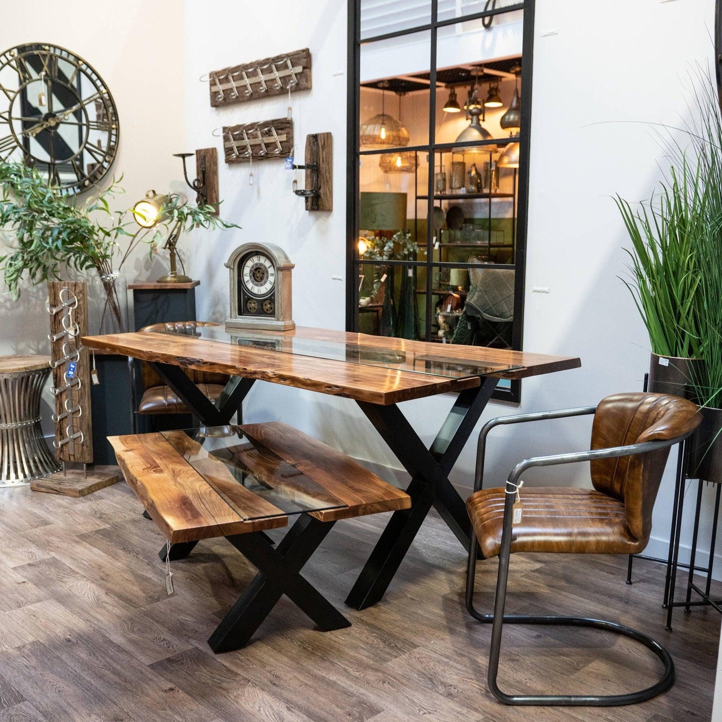 Live Edge Collection River Dining Table - Eudemonia Home Goods