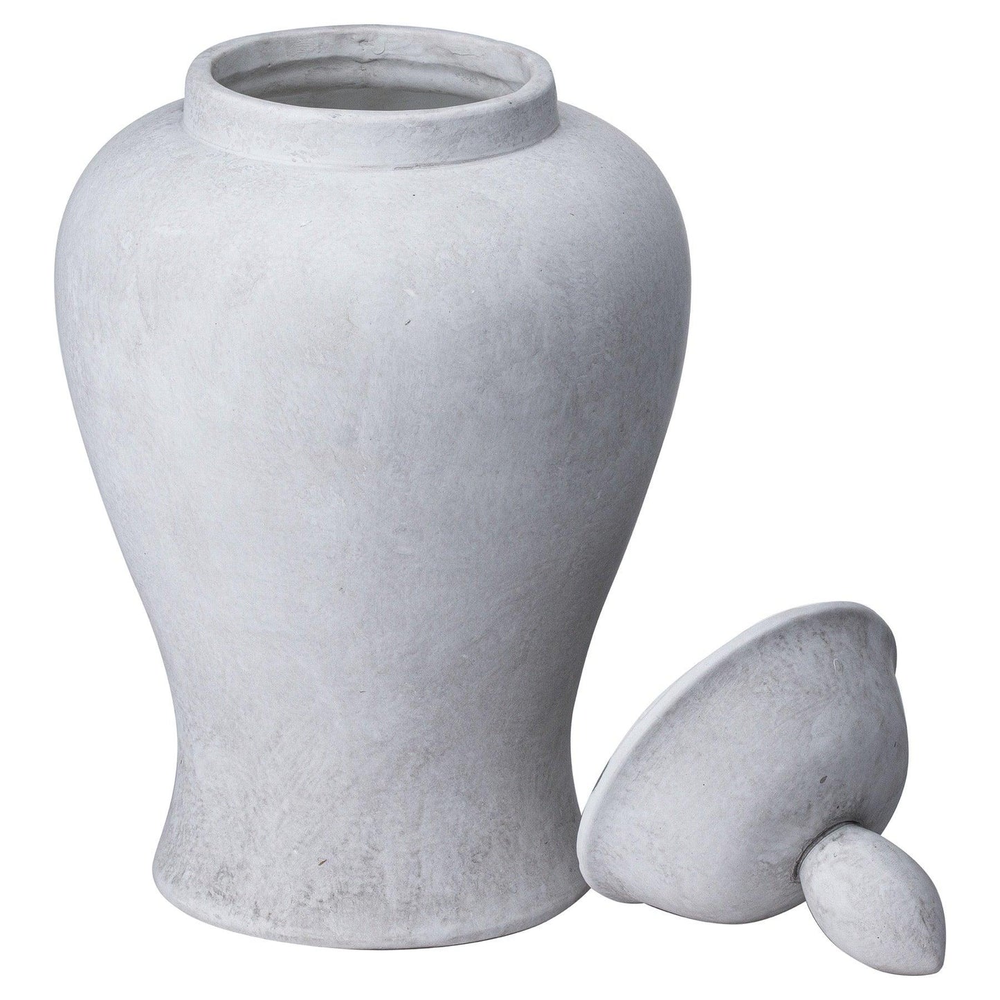 Darcy Large Stone Ginger Jar - Eudemonia Home Goods