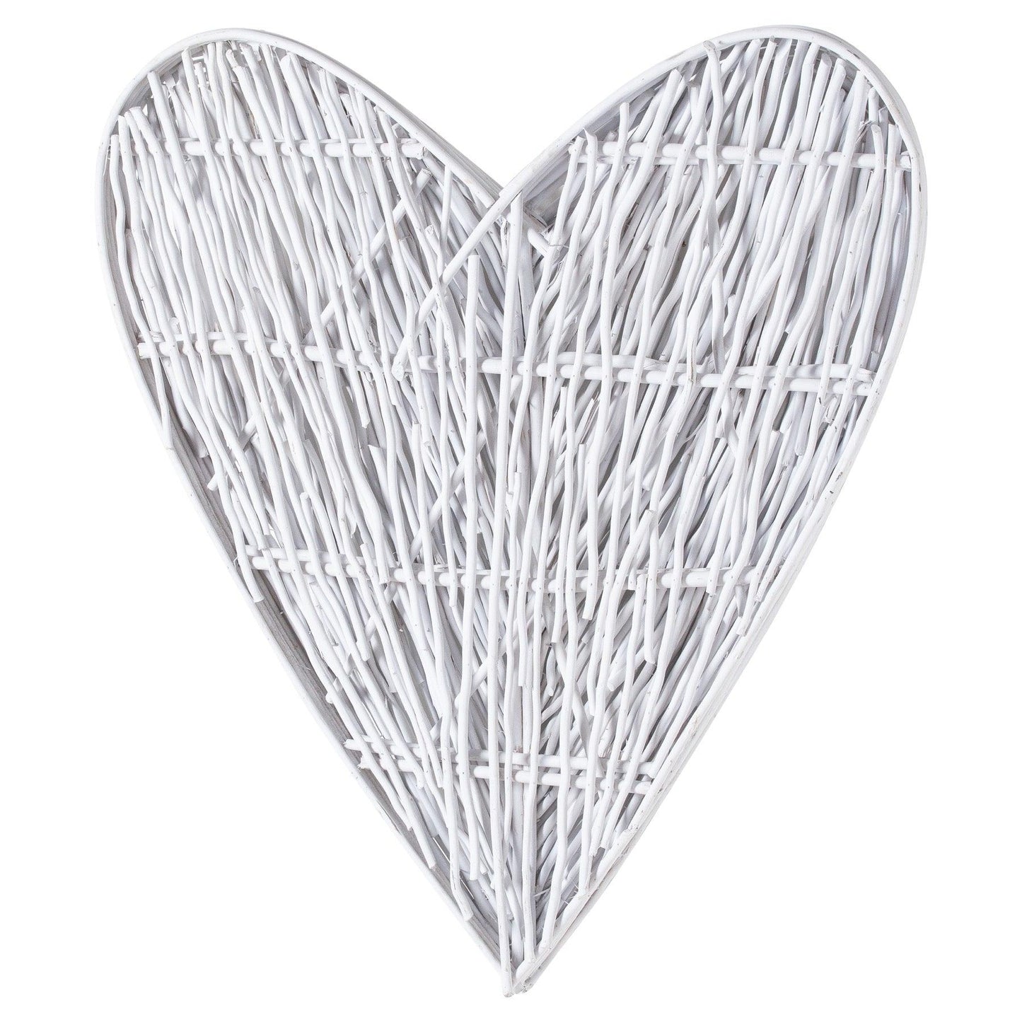 Large White Willow Branch Heart - Eudemonia Home Goods