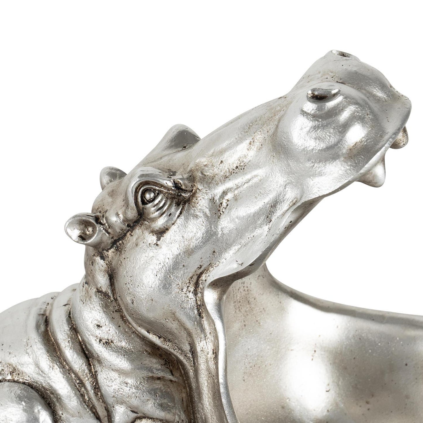 Hendrix The Hippo Silver Storage Dish - Eudemonia Home Goods