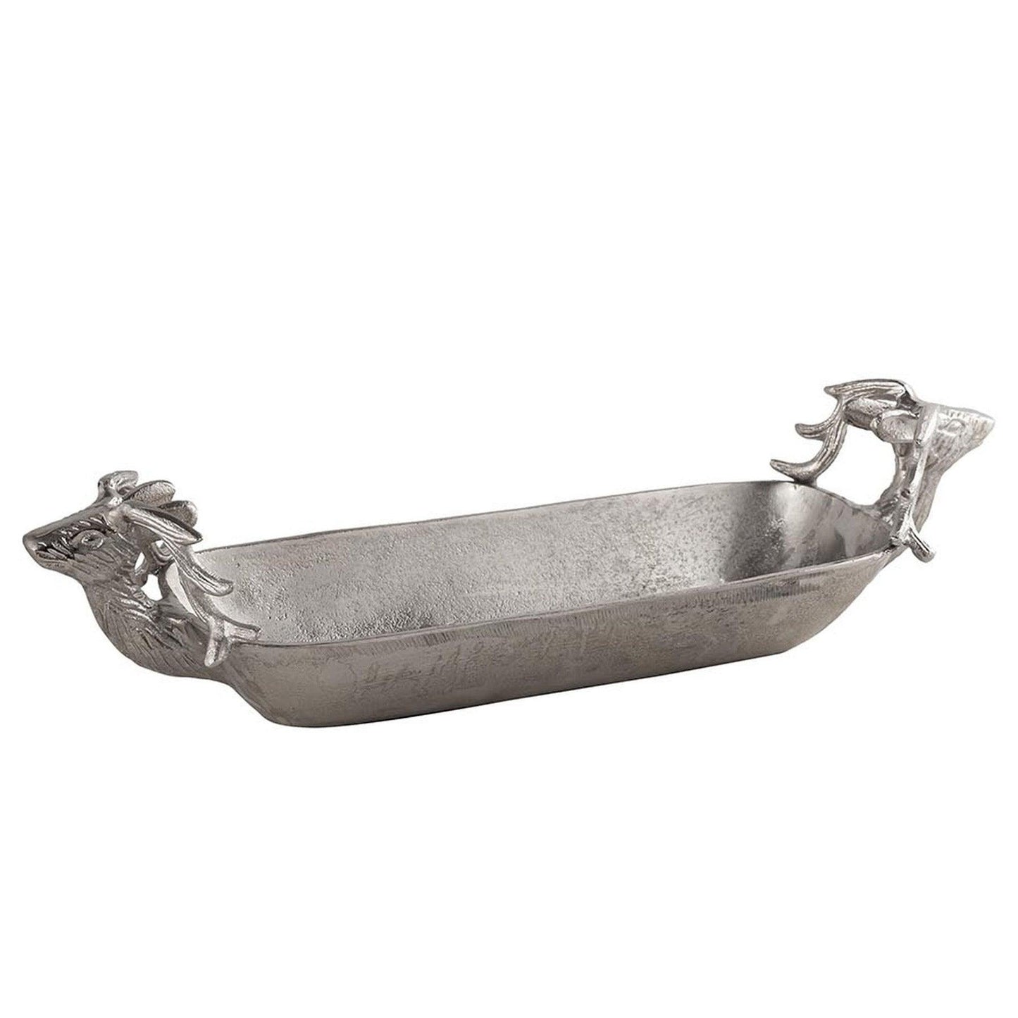 Farrah Collection Silver Deer Display Tray - Eudemonia Home Goods