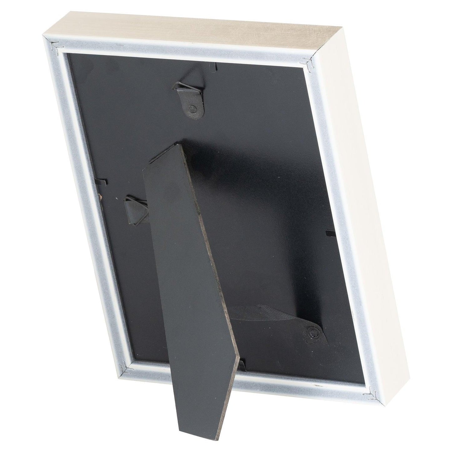 Antiqued Pewter Deep Framed Black Velvet 4X6 Photo Frame - Eudemonia Home Goods