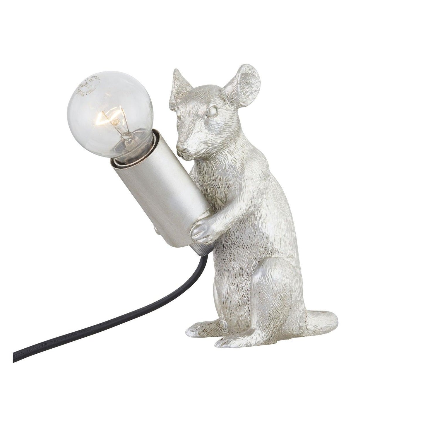 Milton The Mouse Silver Table Lamp - Eudemonia Home Goods