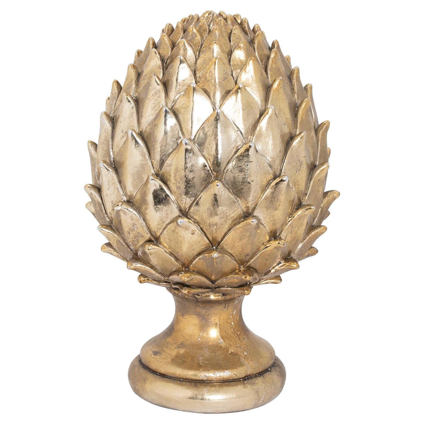 Large Gold Pinecone Finial - Eudemonia Home Goods