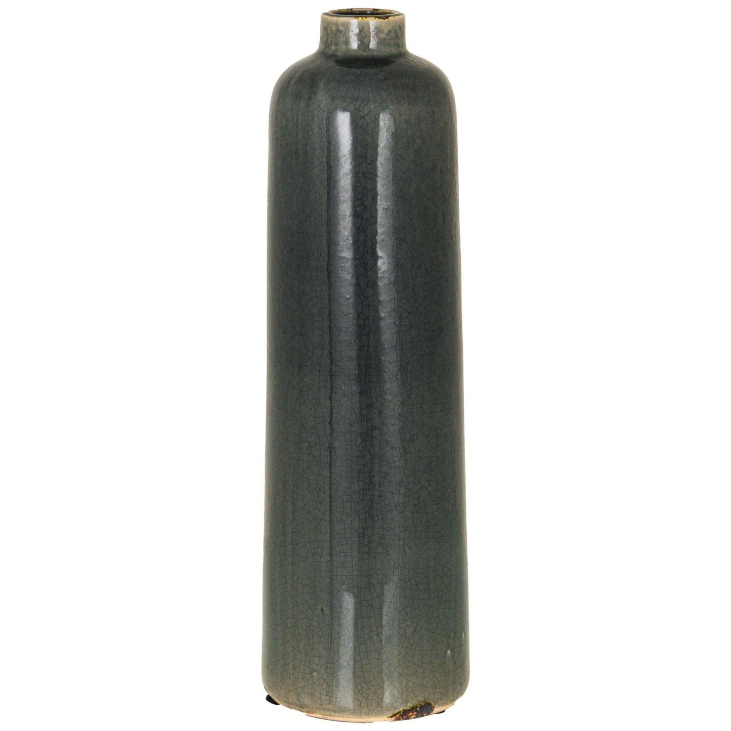 Garda Grey Glazed Raine Vase - Eudemonia Home Goods
