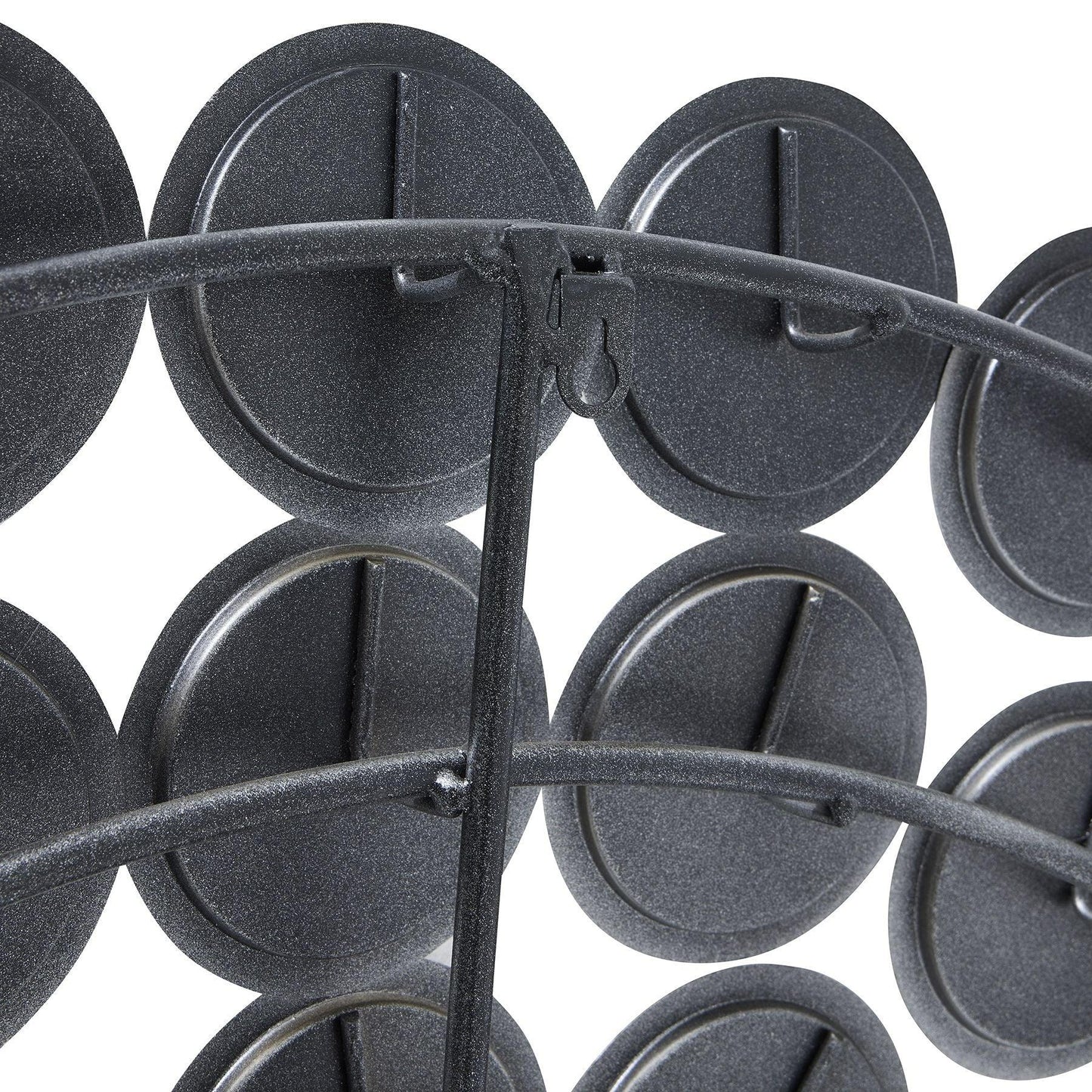 Large Round Convex Antiqued Silver Multi Mirror - Eudemonia Home Goods