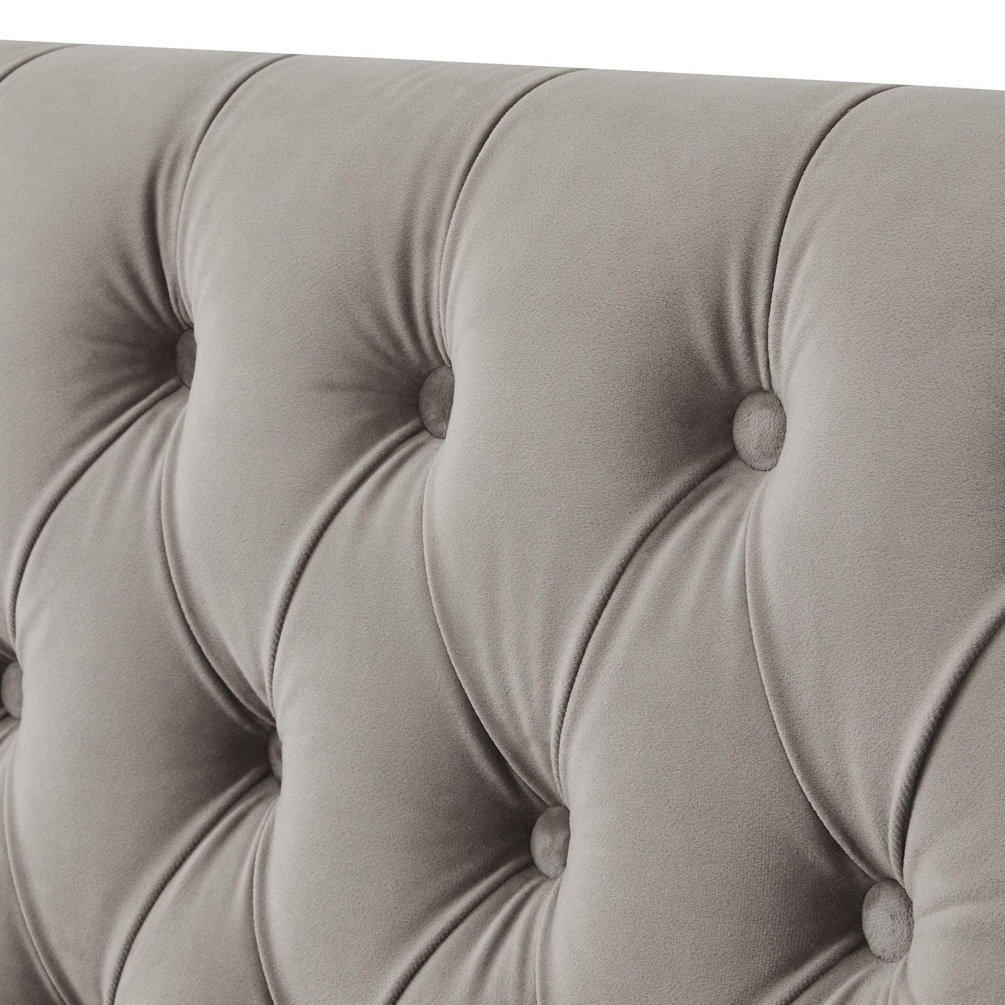 Henley Luxury Large Button Pressed Dining Bench - Eudemonia Home Goods