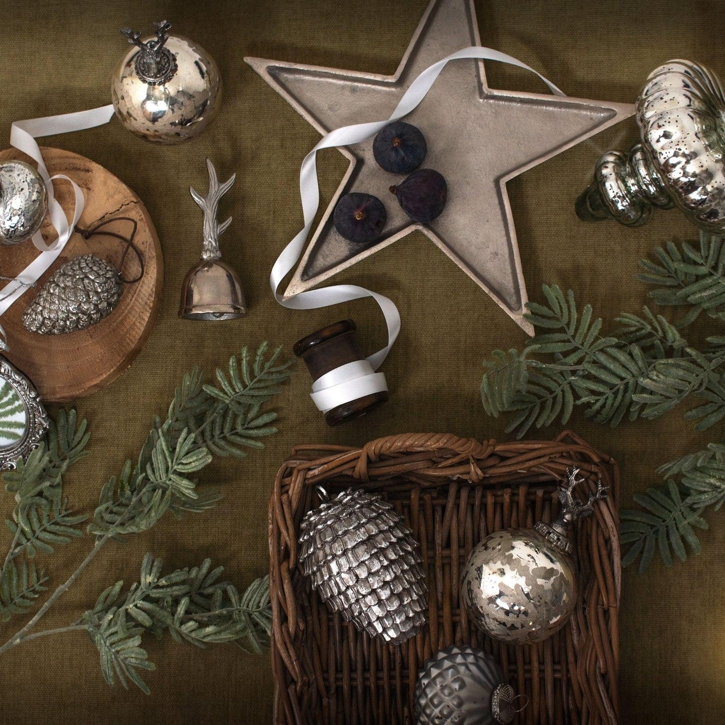 Silver Antler Desk Bell - Eudemonia Home Goods