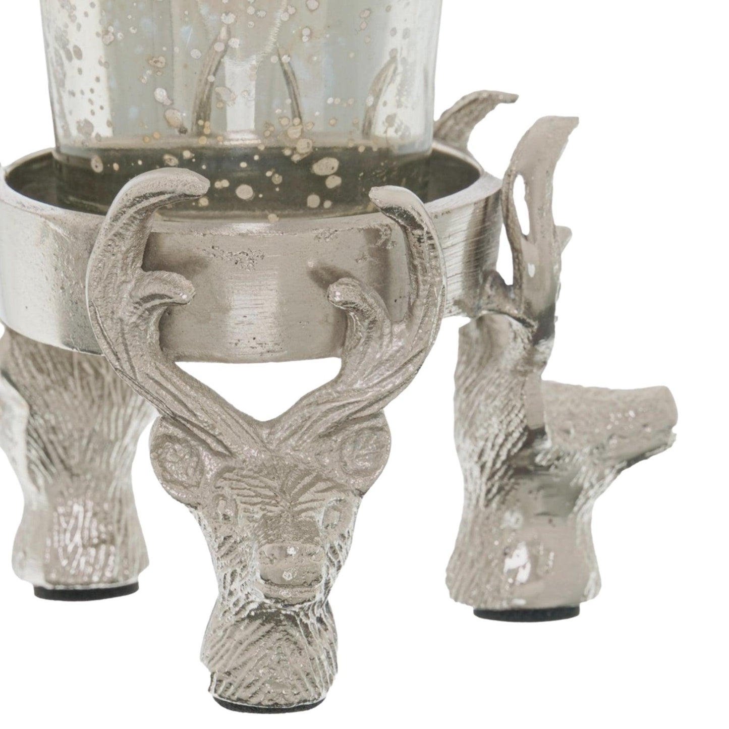 Silver Stag Tealight Holder - Eudemonia Home Goods