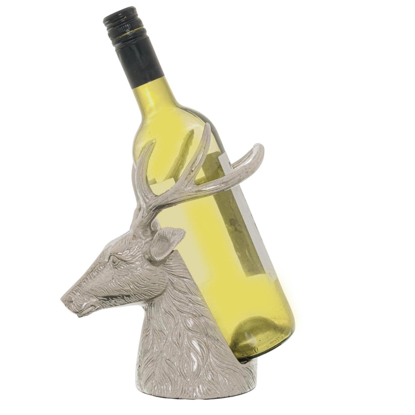 Silver Stag Wine Bottle Holder - Eudemonia Home Goods