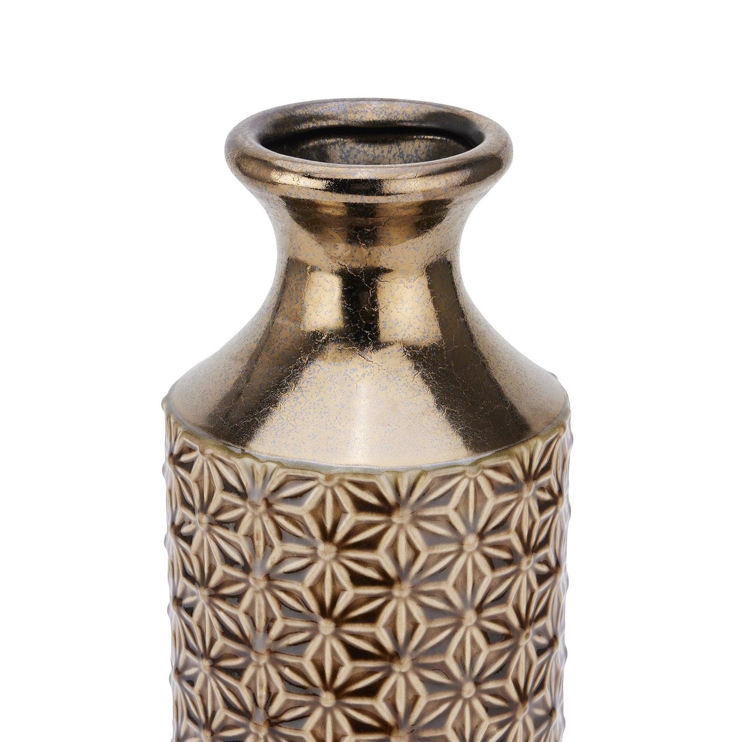 Seville Collection Caramel Fluted Vase - Eudemonia Home Goods