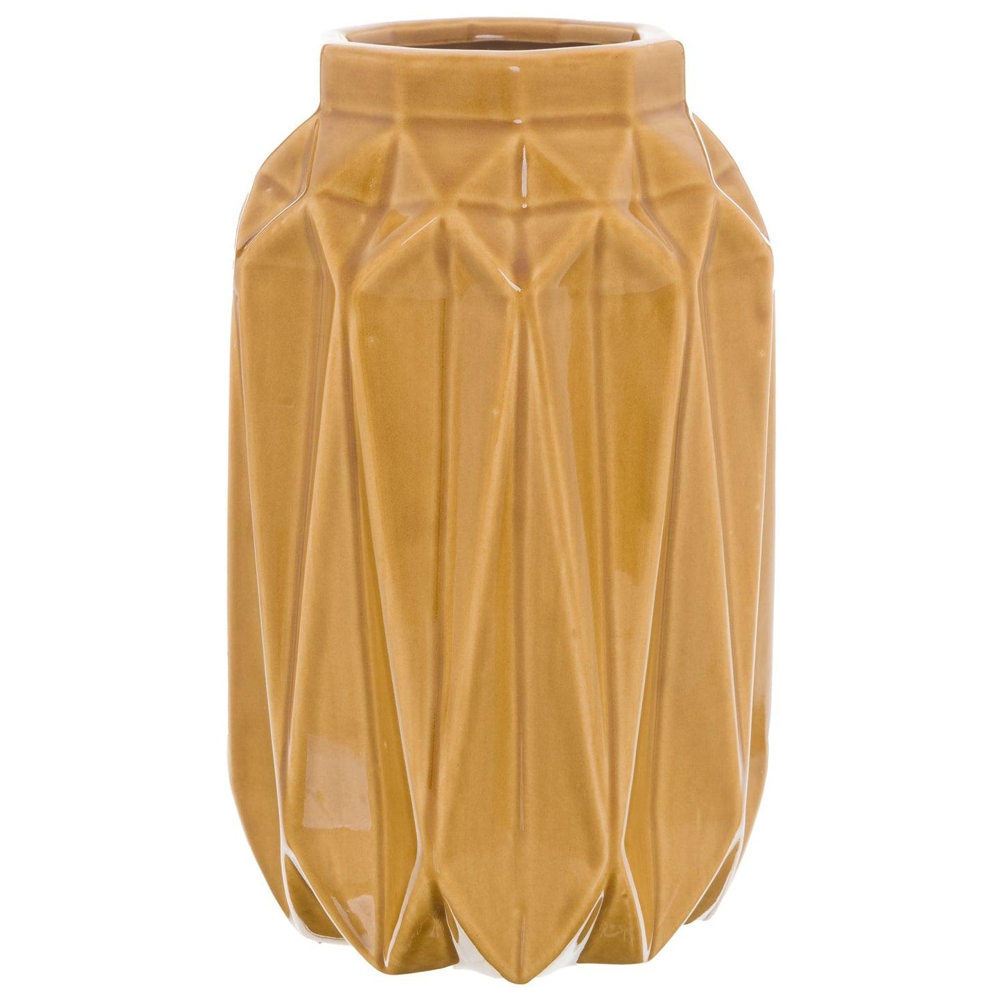 Seville Collection Ochre Vase - Eudemonia Home Goods