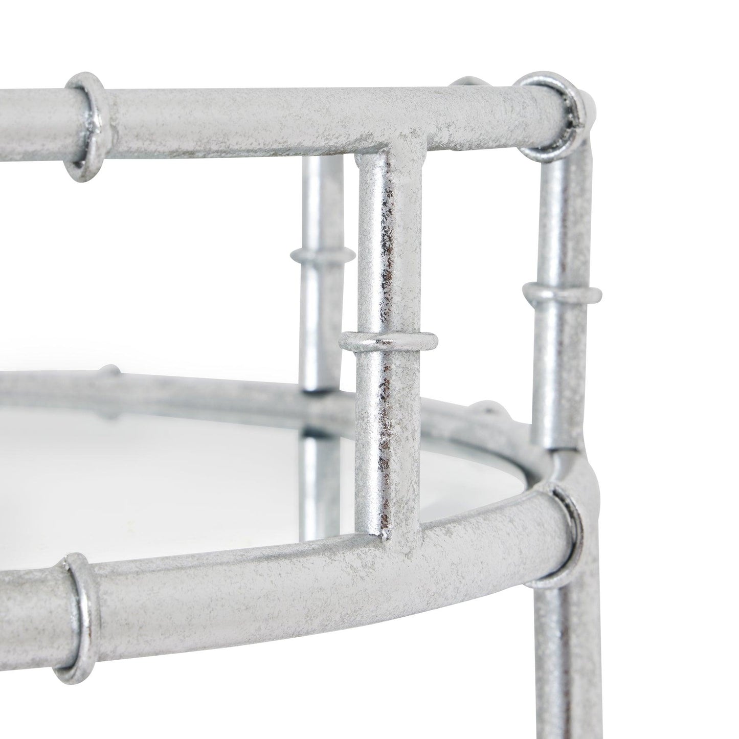 Silver Round Drinks Trolley - Eudemonia Home Goods
