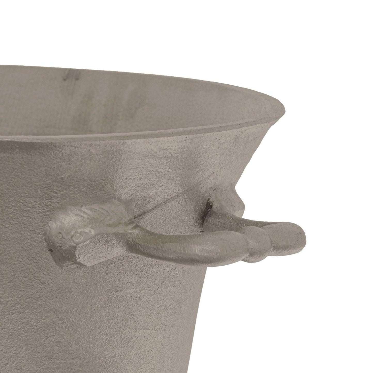 Large Antique Pewter Champagne Cooler - Eudemonia Home Goods