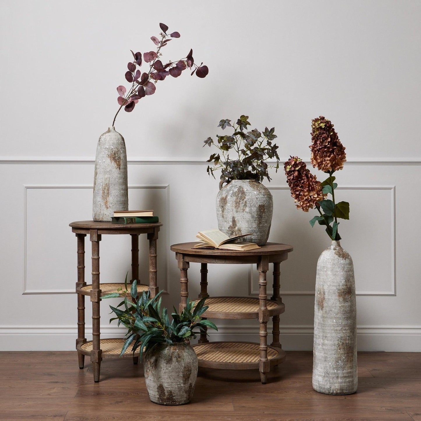 Raffles Round Side Table - Eudemonia Home Goods
