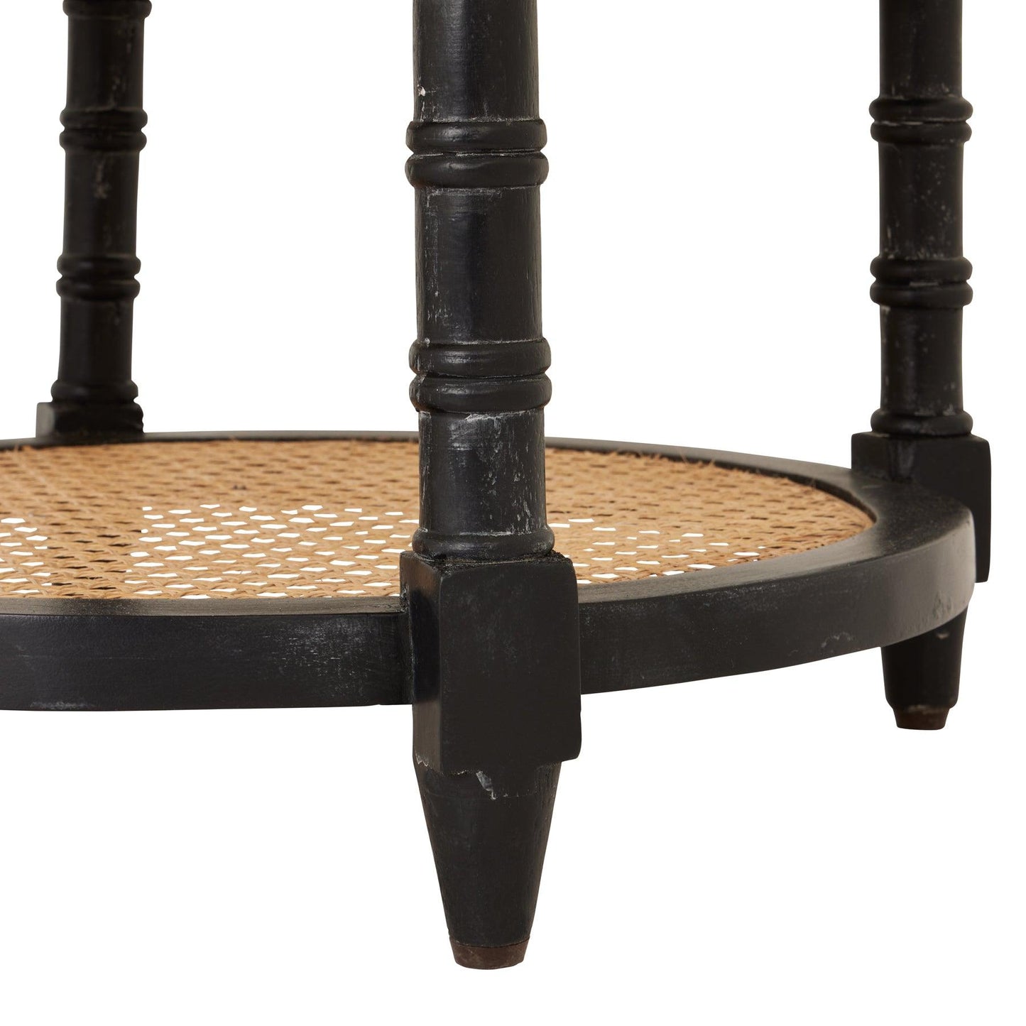 Raffles Black Round Side Table - Eudemonia Home Goods