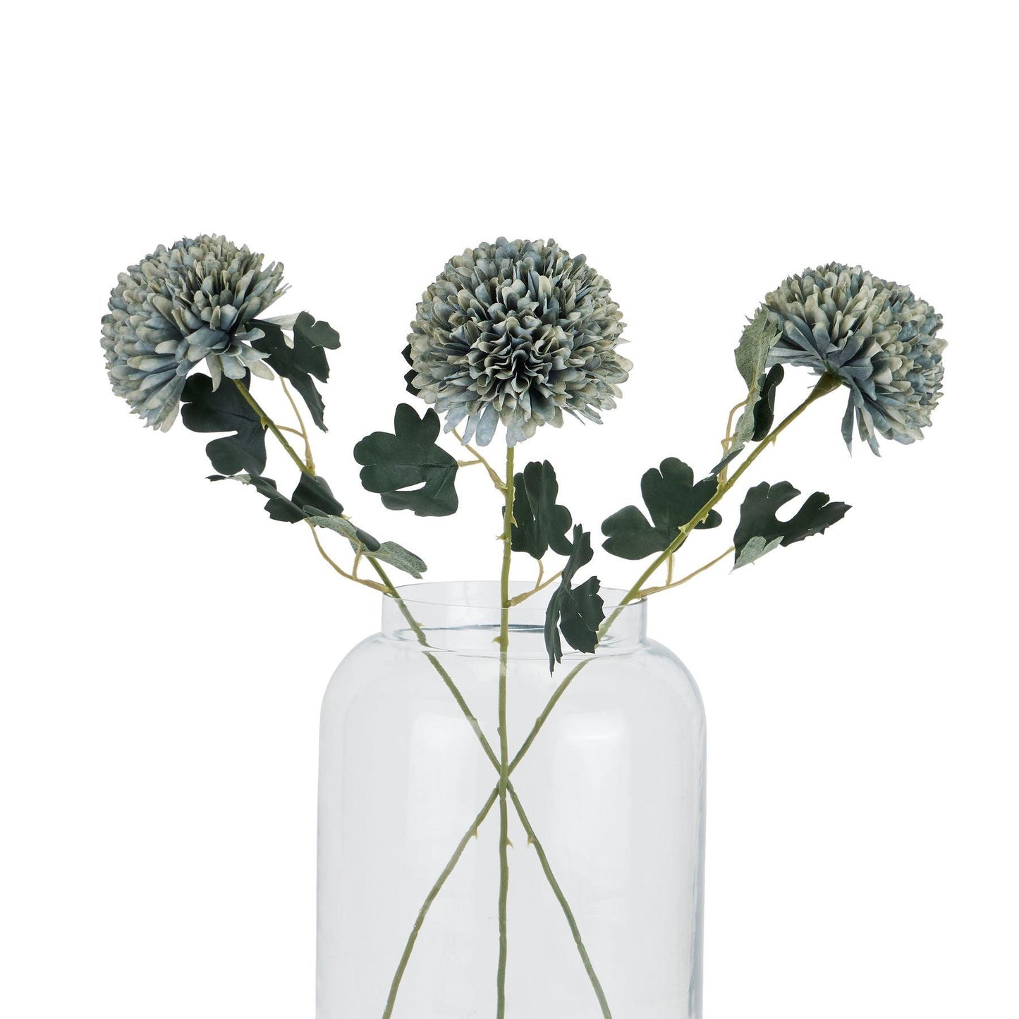 Pale Green Blue Chrysanthemum - Eudemonia Home Goods