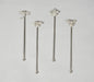 Rhinestone-Encrusted Stainless Steel Stirrers (set of 4)