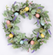 Lambs Ear & Egg Floral Wreath 22"D Polyester/Plastic