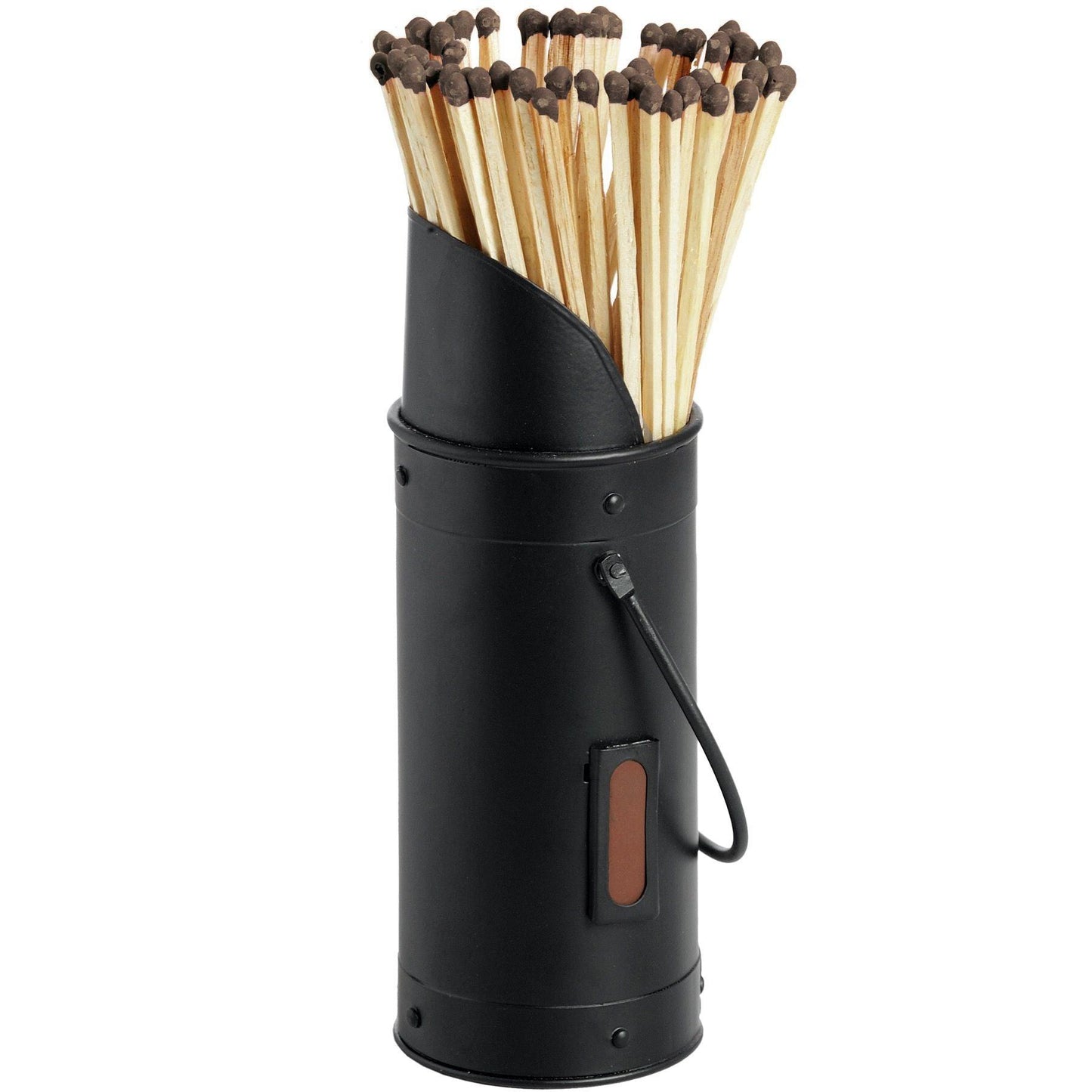 Black Matchstick Holder with 60 Matches - Eudemonia Home Goods