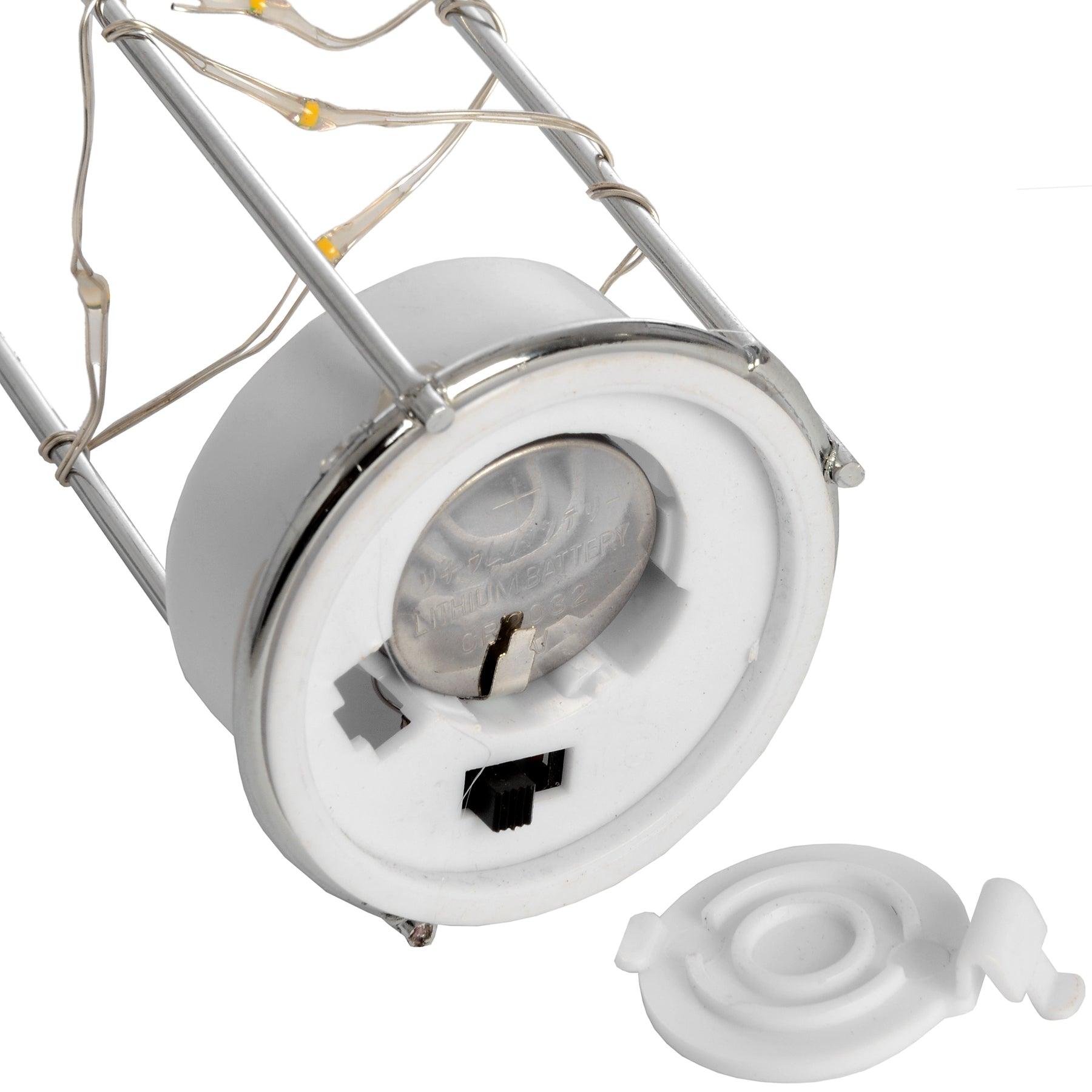 Frosted Glass Lantern with Rope Detail and Interior LED - Eudemonia Home Goods