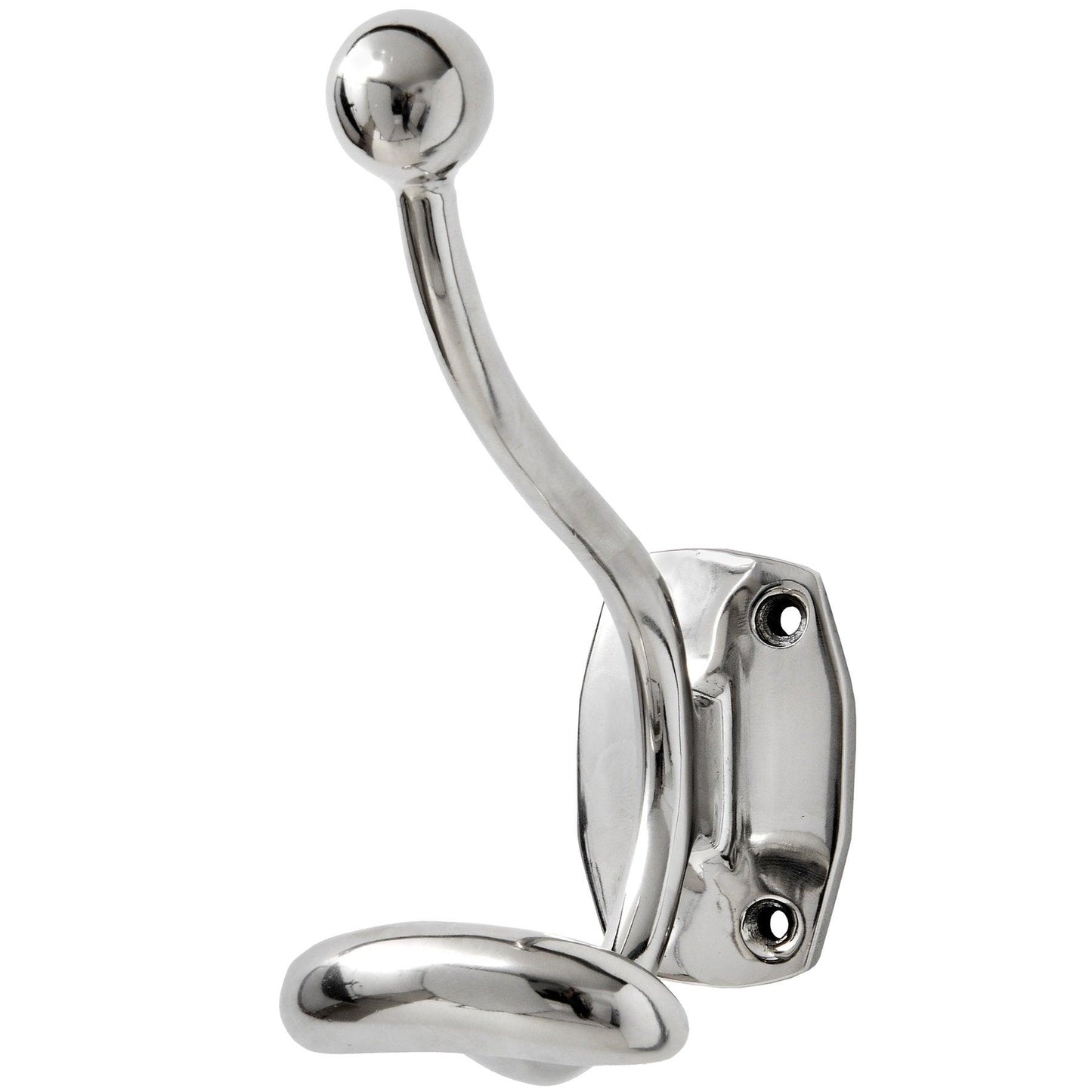 Single Hook Chrome Coat Hanger - Eudemonia Home Goods