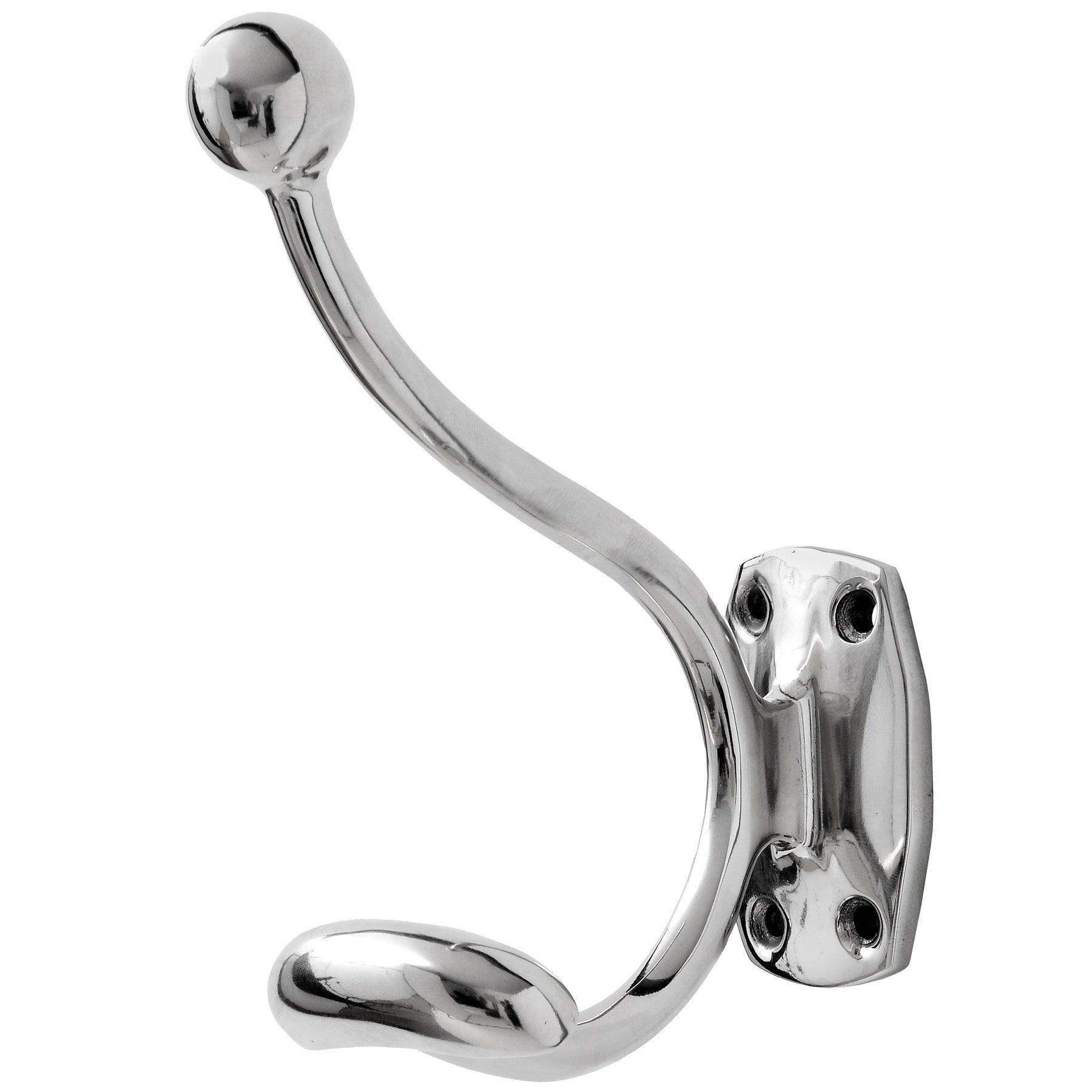 Single Hook Chrome Coat Hanger - Eudemonia Home Goods