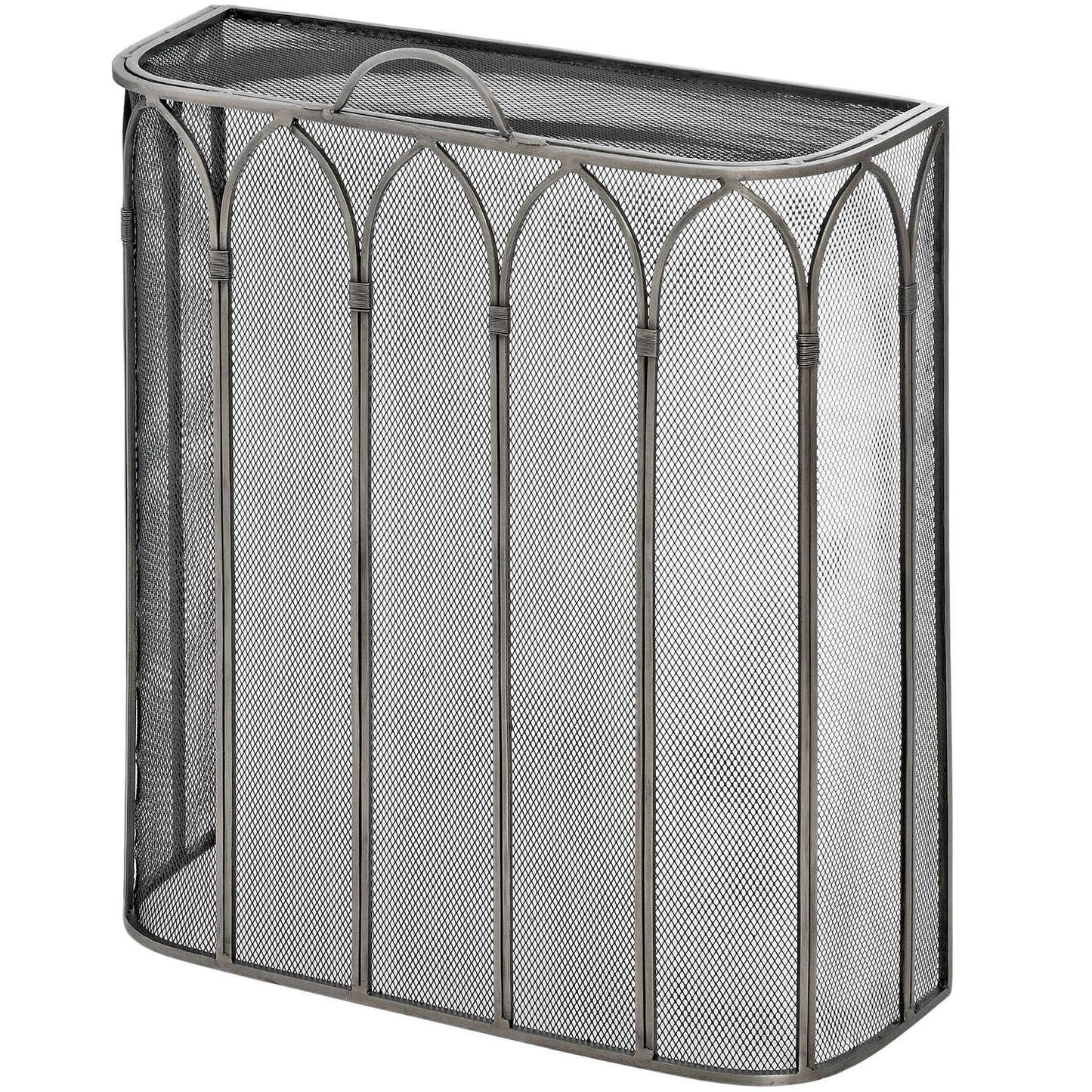 Gothic Antique Pewter Firescreen - Eudemonia Home Goods
