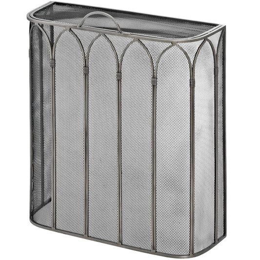 Gothic Antique Pewter Firescreen - Eudemonia Home Goods