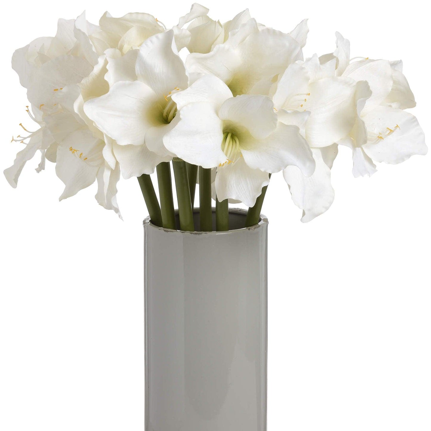 Classic White Amaryllis Flower - Eudemonia Home Goods