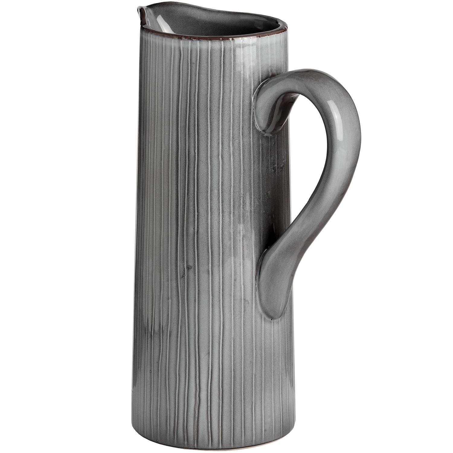 Grey Ceramic Display Jug - Eudemonia Home Goods