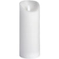 Luxe Collection 3 x 8 White Flickering Flame LED Wax Candle - Eudemonia Home Goods