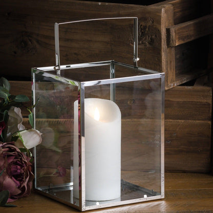 Luxe Collection 3 x 6 Cream Flickering Flame LED Wax Candle - Eudemonia Home Goods