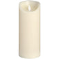 Luxe Collection 3.5 x9 Cream Flickering Flame LED Wax Candle - Eudemonia Home Goods
