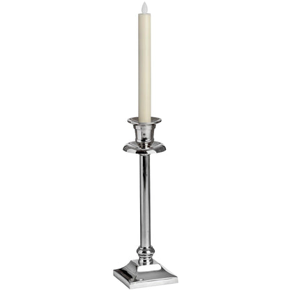 Pair Of Cream Luxe Flickering Flame LED Wax Dinner Candles - Eudemonia Home Goods