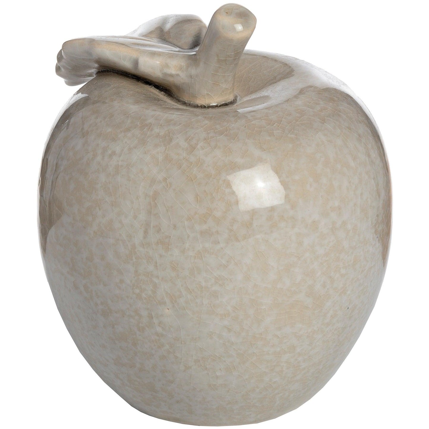 Antique Grey Small Ceramic Apple - Eudemonia Home Goods