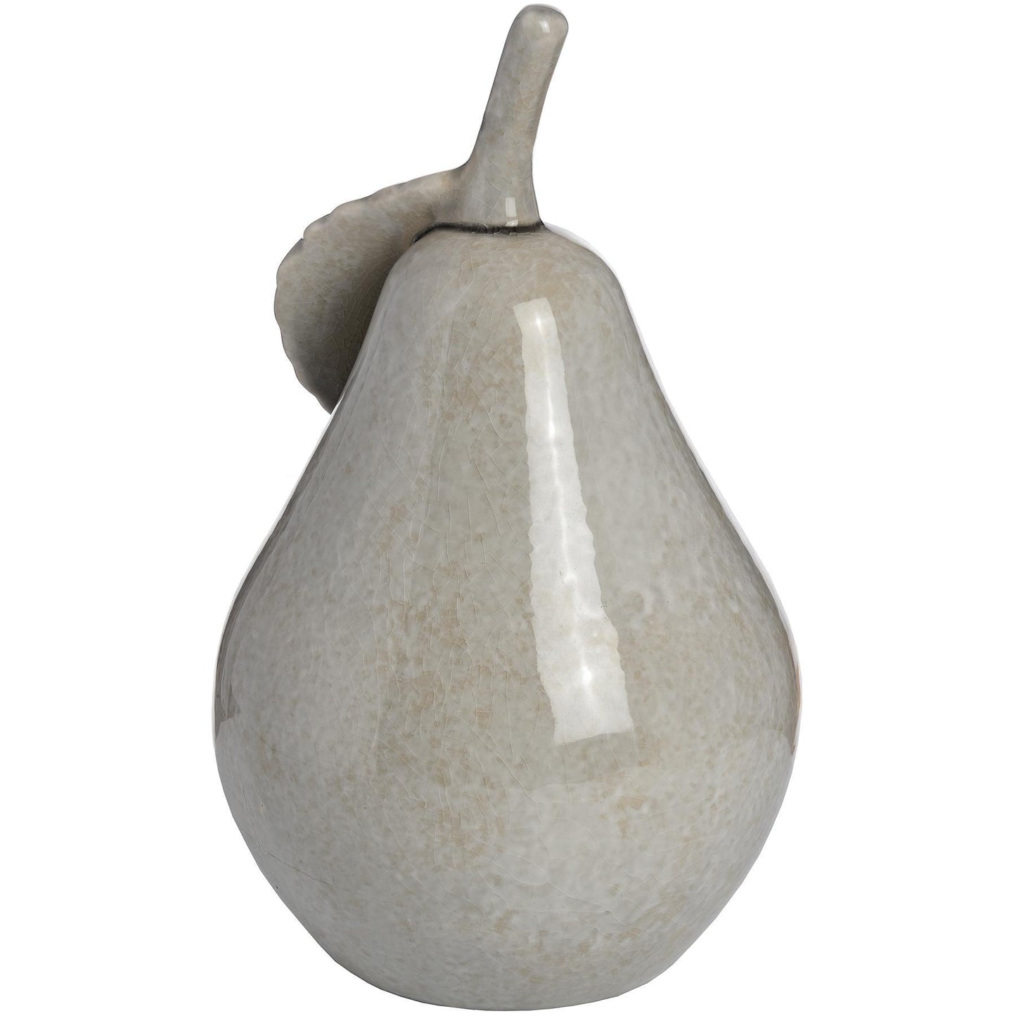 Antique Grey Large Ceramic Pear - Eudemonia Home Goods